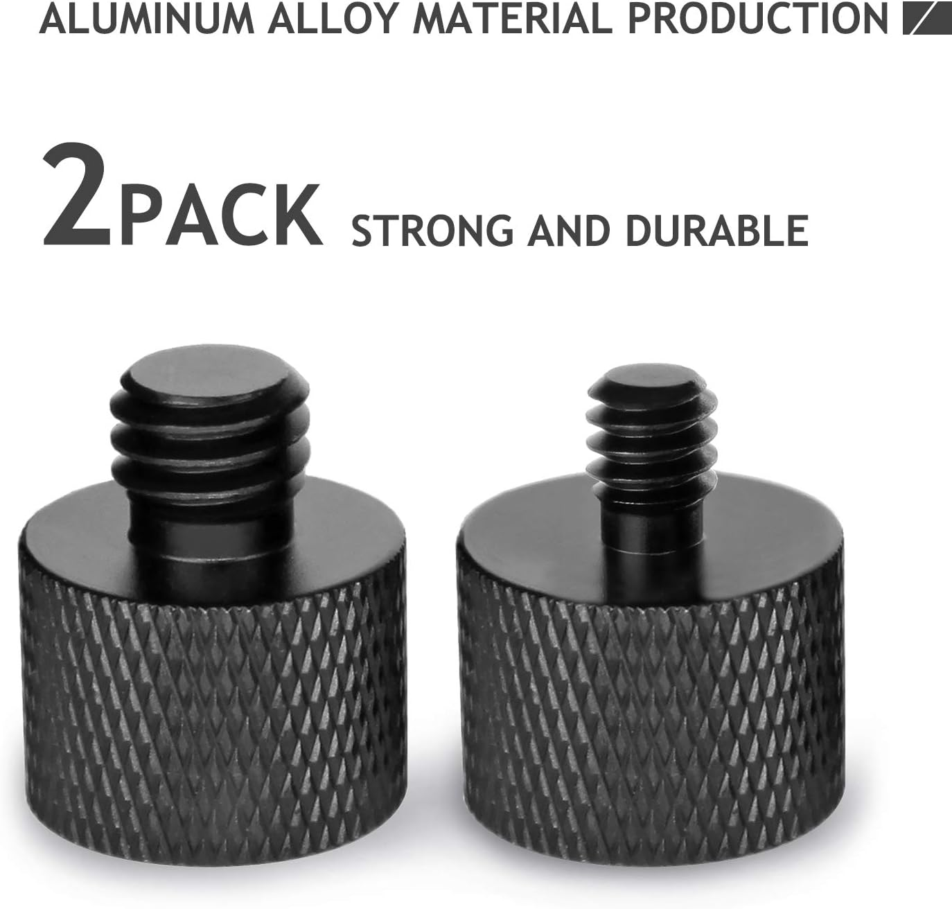 Mic Screw Adapter Thread 5/8 to 1/4 Adapter and 5/8 to 3/8 Adapter Set for Microphone Stand to Tripod and Camera Adapter image number 2