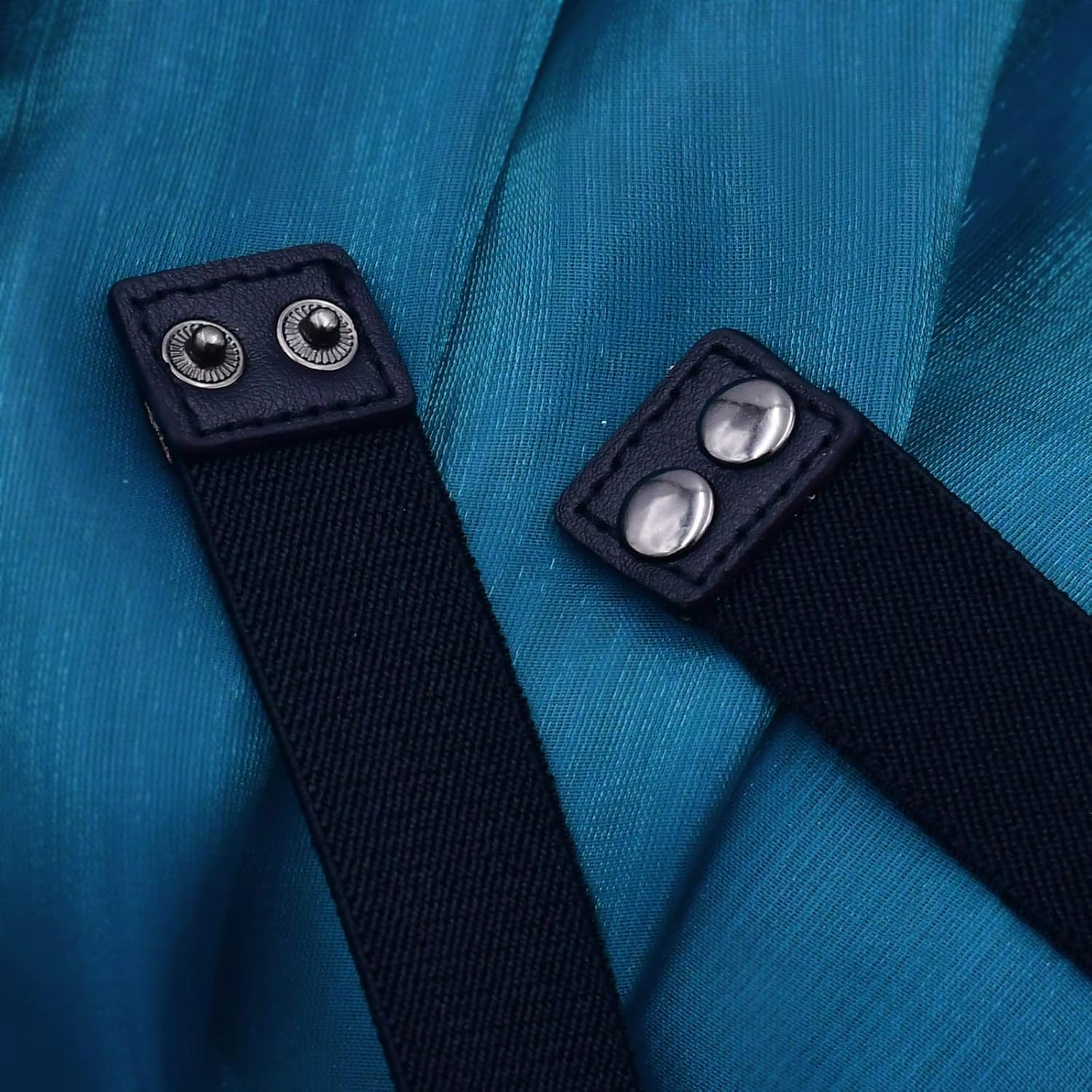 Women'S Rhinestone Stretchy Dress Belts，For Women Interlocking Stretch Belt ， Shiny Party Belt Elastic Waist Belt image number 6