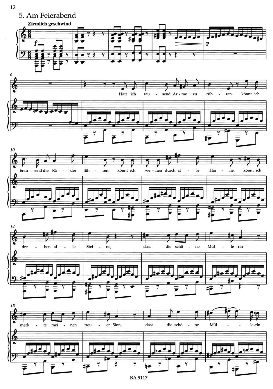 Die Sch&ouml;ne M&uuml;llerin Op. 25: Hohe Stimme image number 2