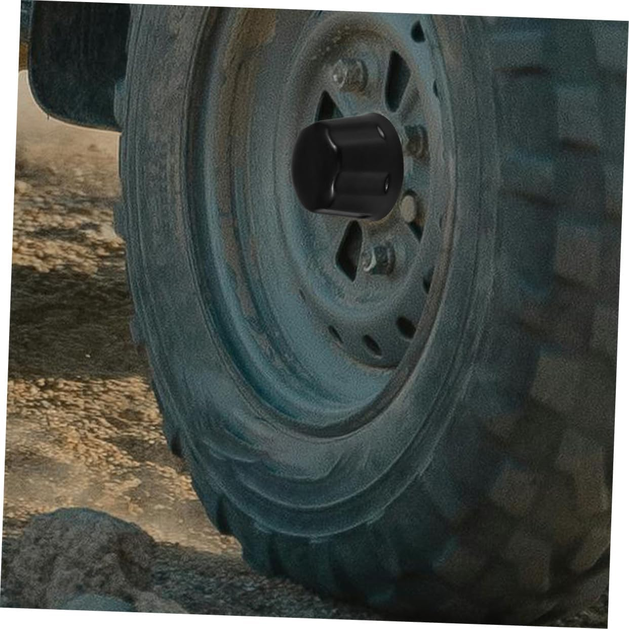 HAPINARY 5Pcs Hub Dust Cap Rubber Wheel Rim Cap Covers for ATV Spare Tire Cover Protection image number 6