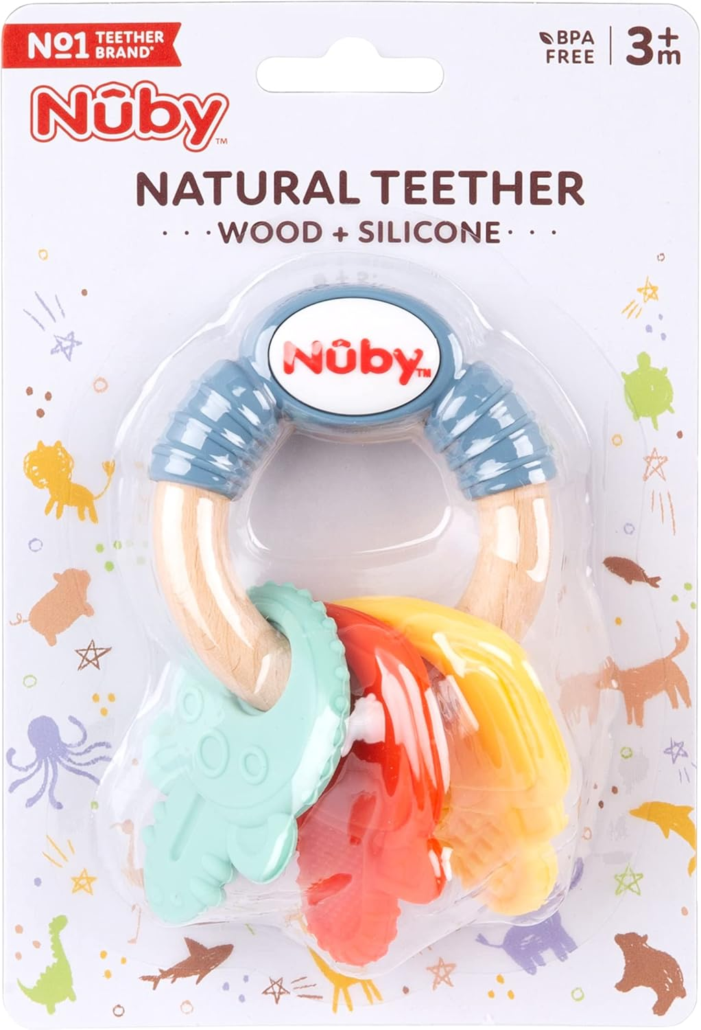 Nuby Natural Keys Teether image number 4