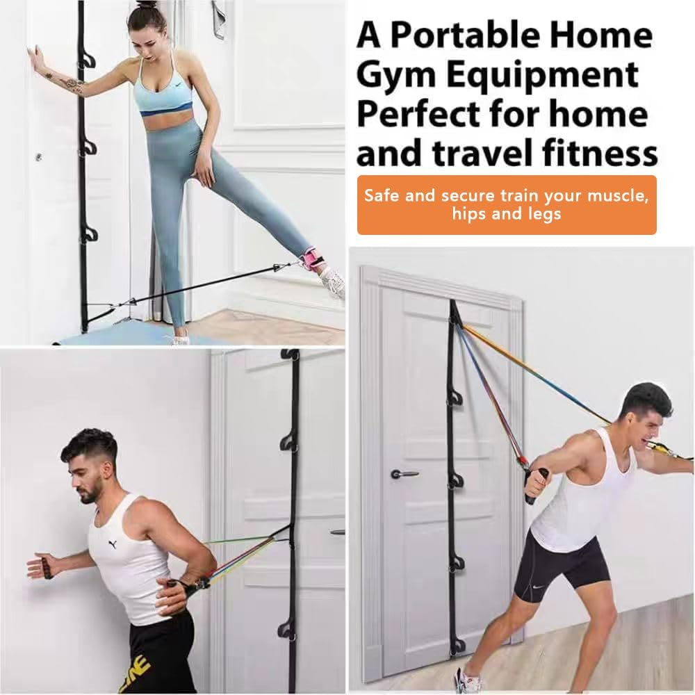 Upgraded Door Anchor Strap for Resistance Bands, Multi-Point Heavy-Duty Door Attachment, No-Drill Portable Home Gym Accessory for Strength Training & Full-Body Workouts image number 3