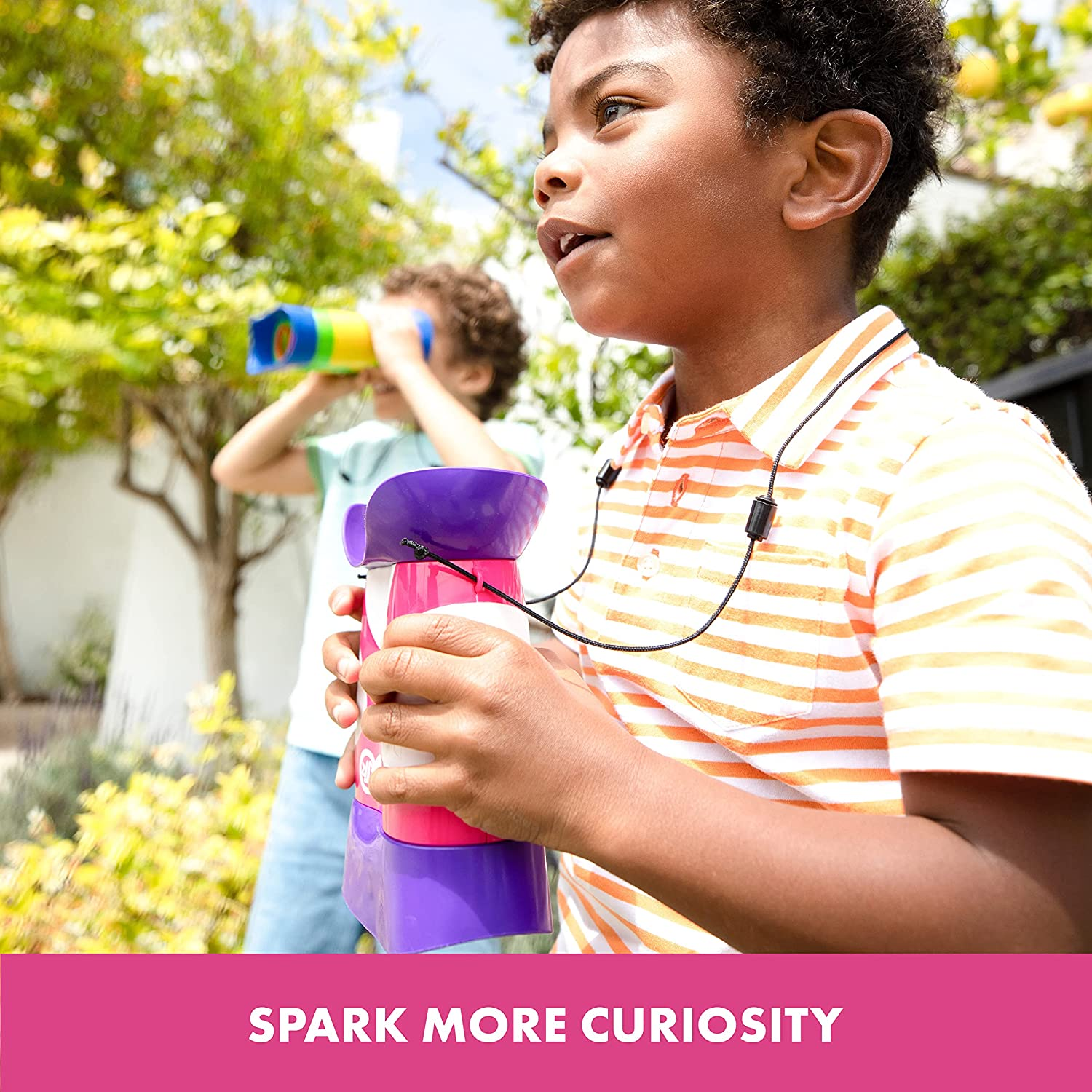 Educational Insights Geosafari Jr. Kidnoculars, Pink: Kids Binoculars, Perfect Outdoor Play for Preschool Science image number 3