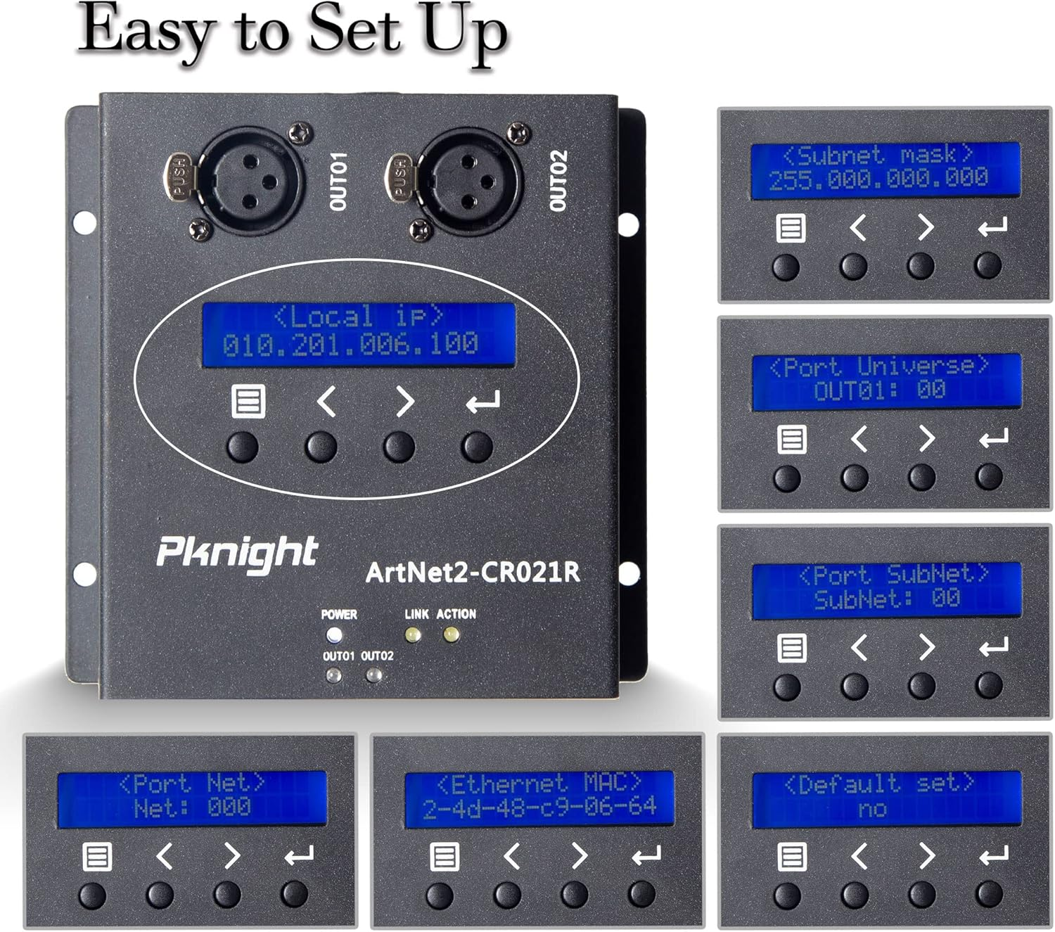 Pknight Artnet DMX 512 Ethernet Lighting Controller Interface(Poe)&hellip; image number 5