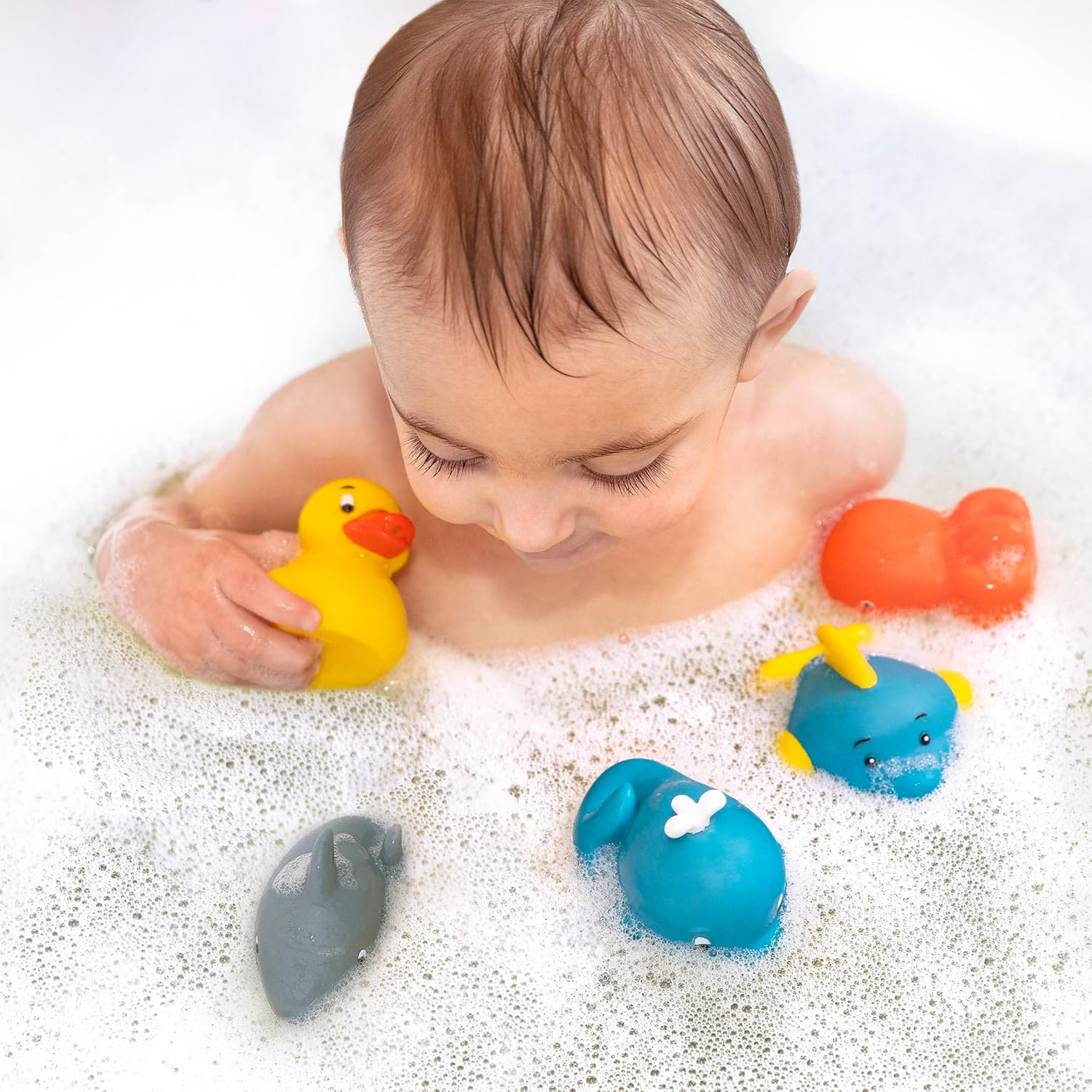 Battat &ndash; Assorted Bath Toys &ndash; 9Pcs Animal Squirters &ndash; Water Squirt Toys &ndash; Bath & Pool &ndash; 10 Months+ &ndash; Bath Buddies (9Pcs) image number 5