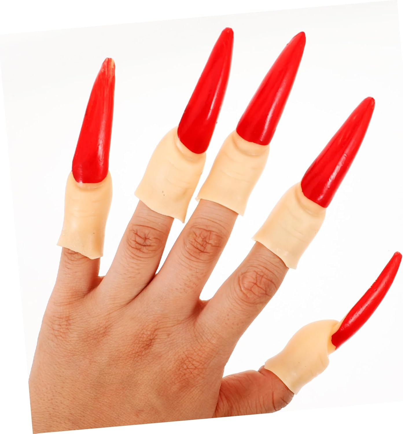 VICASKY 10Pcs Multi-Function Halloween Props Realistic Fake Fingers for Scary Party Accessory