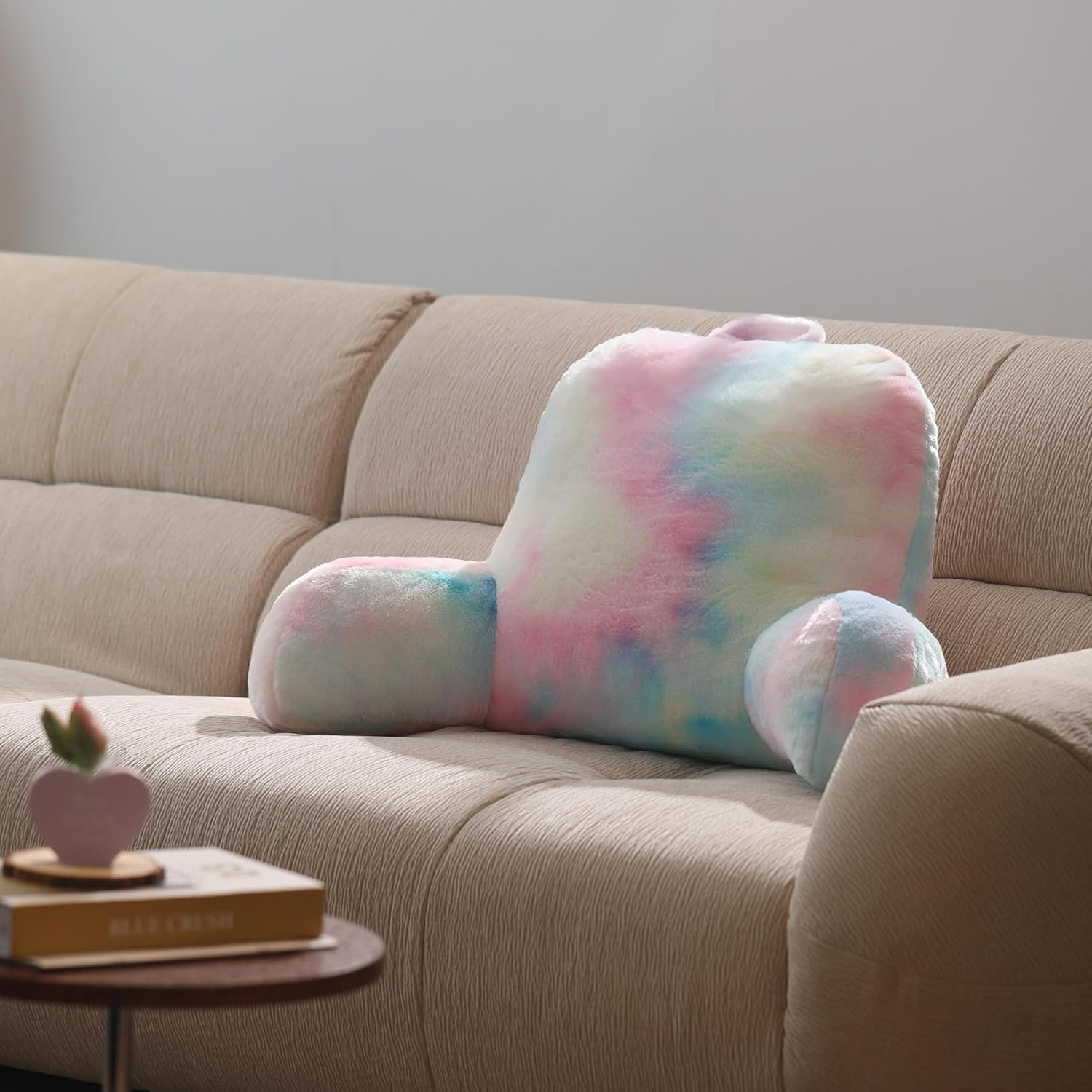 Ballaart CO Reading Pillow - Backrest Pillow Back Support Pillow for Sitting in Bed Rest Pillow, Back Support Cushion for Lounging, Reading, Watching TV