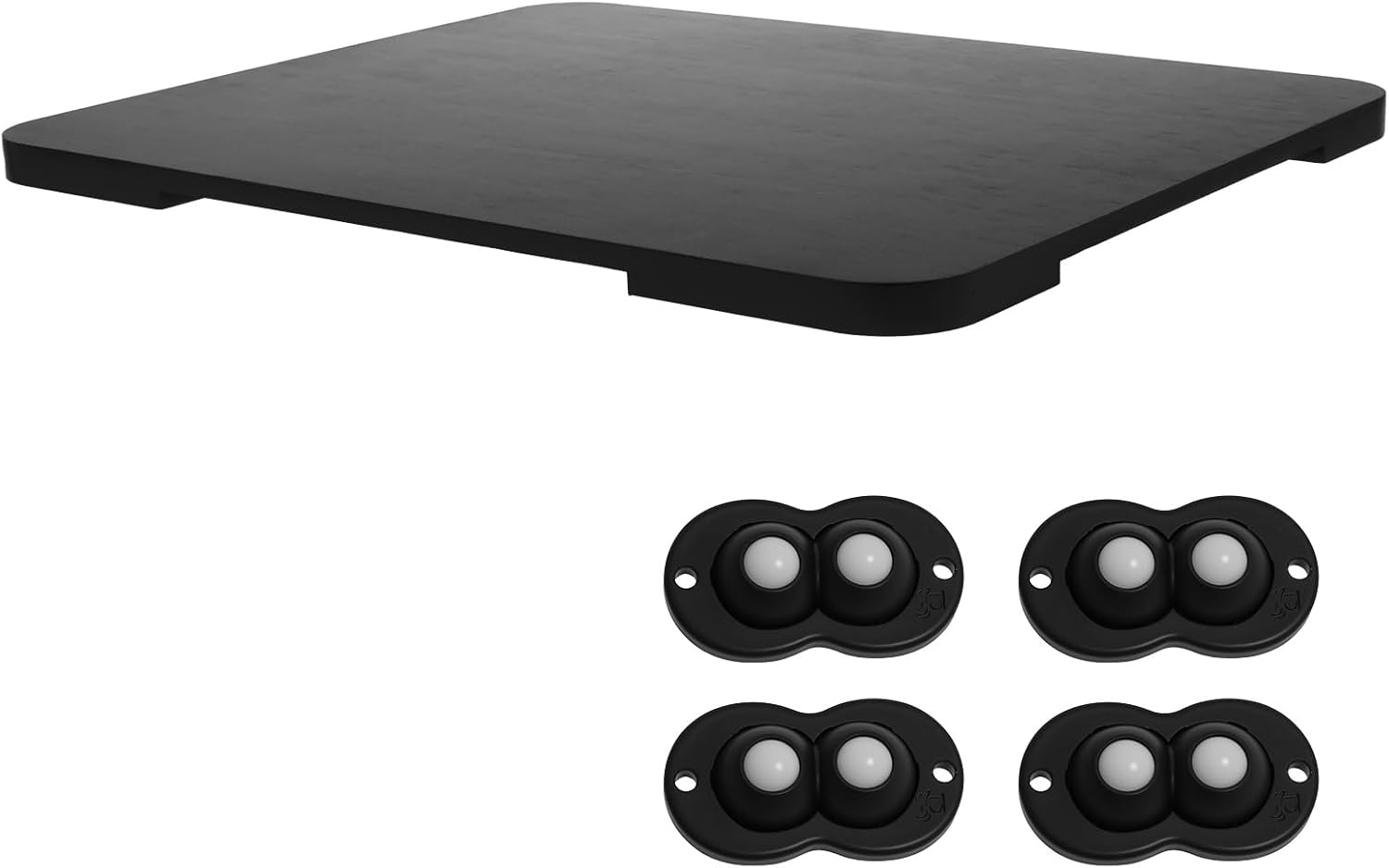 360&deg; Appliance Sliding Tray for Appliances, 360&deg; Rolling Tray Bamboo Appliance Slider with Universal Wheels, Sliding Tray for Coffee Maker Appliances Mat Easily from under the Cabinet image number 5