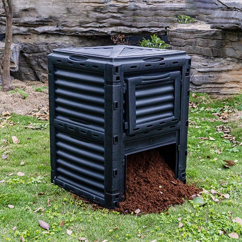 300L Home Garden Fertilizer Composter Bucket Bin Nutrition Outdoor Kitchen Compost Waste image number 2