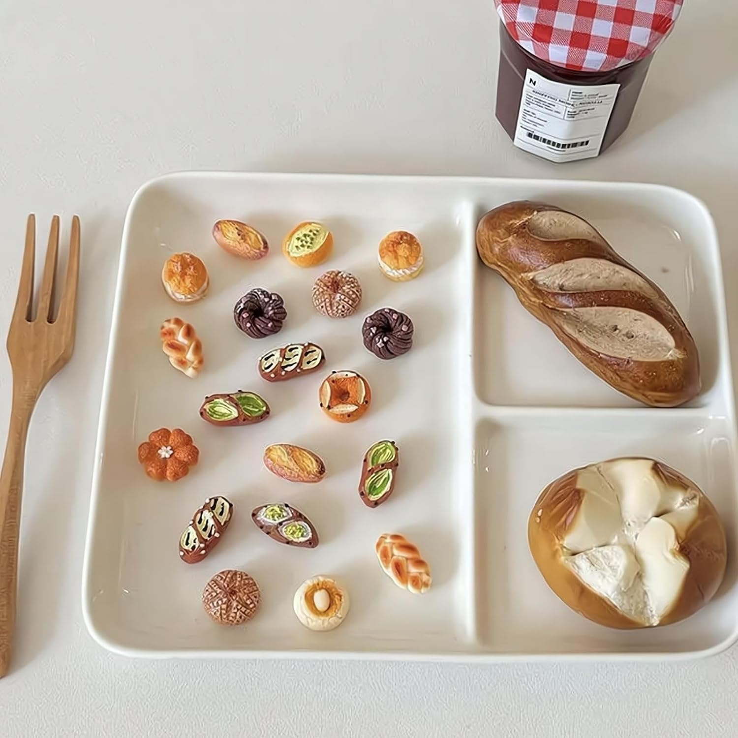 REGODI 12Pcs 3D Bread Fridge Magnets, Cute Strong Refrigerator Stickers for Kitchen, Whiteboard, Cabinets & Office Decor, Fun Baking-Themed Accessories image number 1