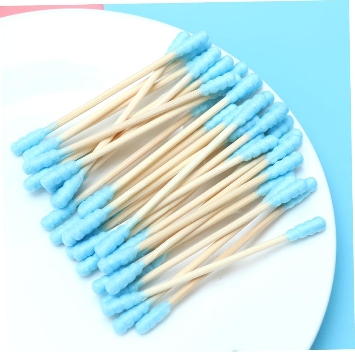 200Pcs Multipurpose Double Tipped Cotton Swabs for Baby Care and Makeup Removal, Colorful Soft Cotton Buds Suitable for Beauty Cleaning and Personal Care Random Color