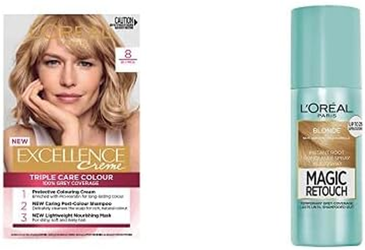 L'Oreal Paris Excellence Hair Colour & Magic Retouch Root Concealer Duo image number 2