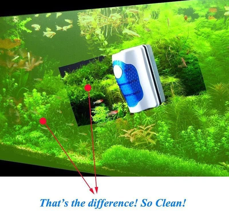 Limcryspp Magnetic Aquarium Glass Algae Glass Cleaning Brush Floating Cleaning Brush Detergent Washing Brush, Aquarium Good Friend