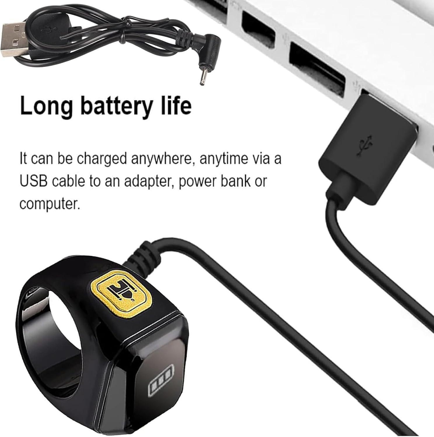 YUENTOEN Finger Tally Counter Clicker, Digital Tally Counter Ring with 0.49In Screen, APP Support, Prayer Reminders, Easy Count, Lightweight and Portable (18Mm) image number 4