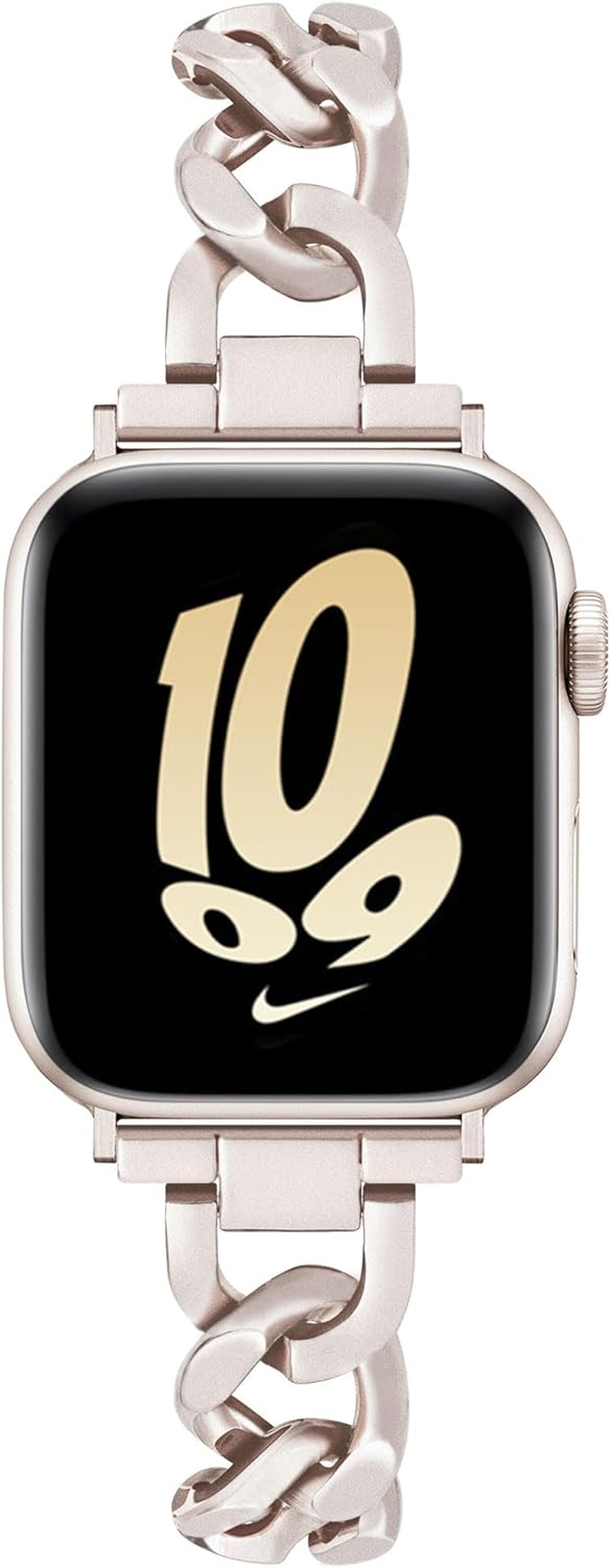 Ocaer Compatible with Apple Watch 46Mm 45Mm 44Mm 42Mm 41Mm 40Mm 38Mm 49Mm, Cowboy Chain Metal Band for Iwatch Series 11 10 9 8 7 6 5 4 Ultra SE 3 2 1,Slim Apple Watch Bracelet Strap for Women Girls