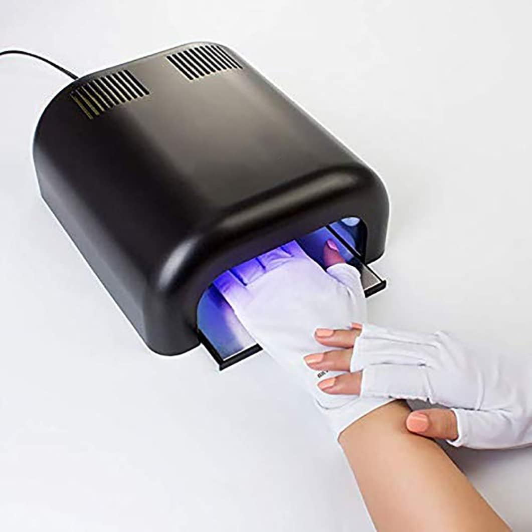 Nail Uv Protection Gloves Gel Polish Nail Dryer Uv Shield Gloves Nail Uv Shield Glove anti Uv Glove White 1Pair image number 3