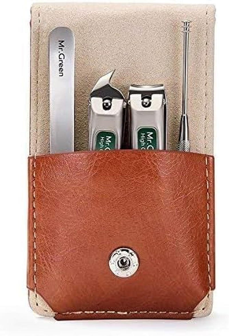 Manicure Pedicure Set, Nail Clippers Set, Medical Grade Stainless Steel Grooming Kit with Travel Case Gift Box (4 Pieces) image number 6