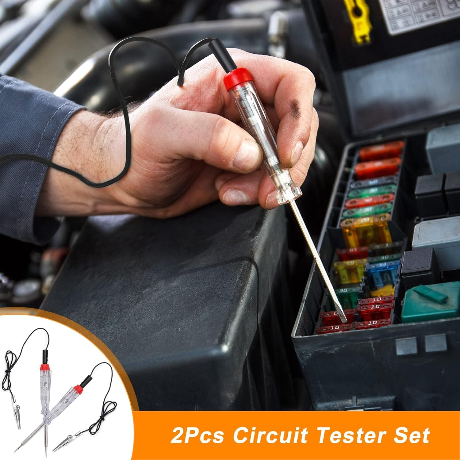 306 Pcs Car Fuses Assortment Kit, Automotive Fuses Replacement Fuses Standard & Mini & Low Profile Mini with 2 Car Fuse Tester and 2 Fuse Puller(2A/5A/10A/15A/20A/25A/30A/35A) image number 3