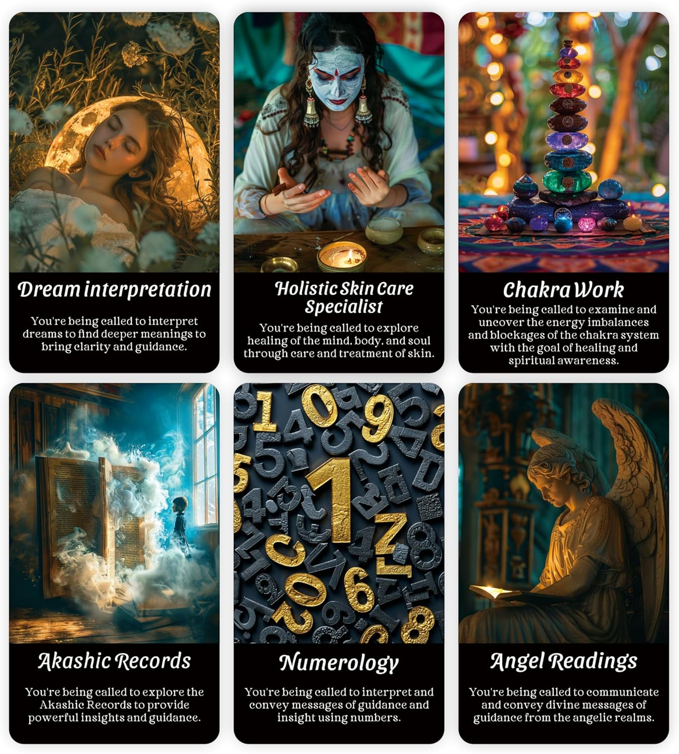 BAIYOOBAI Spirit Oracle Cards, Mystic Psychic Oracle Deck, Spiritual Oracle Cards for Beginners, Explore Inner Wisdom and Spiritual Power image number 1
