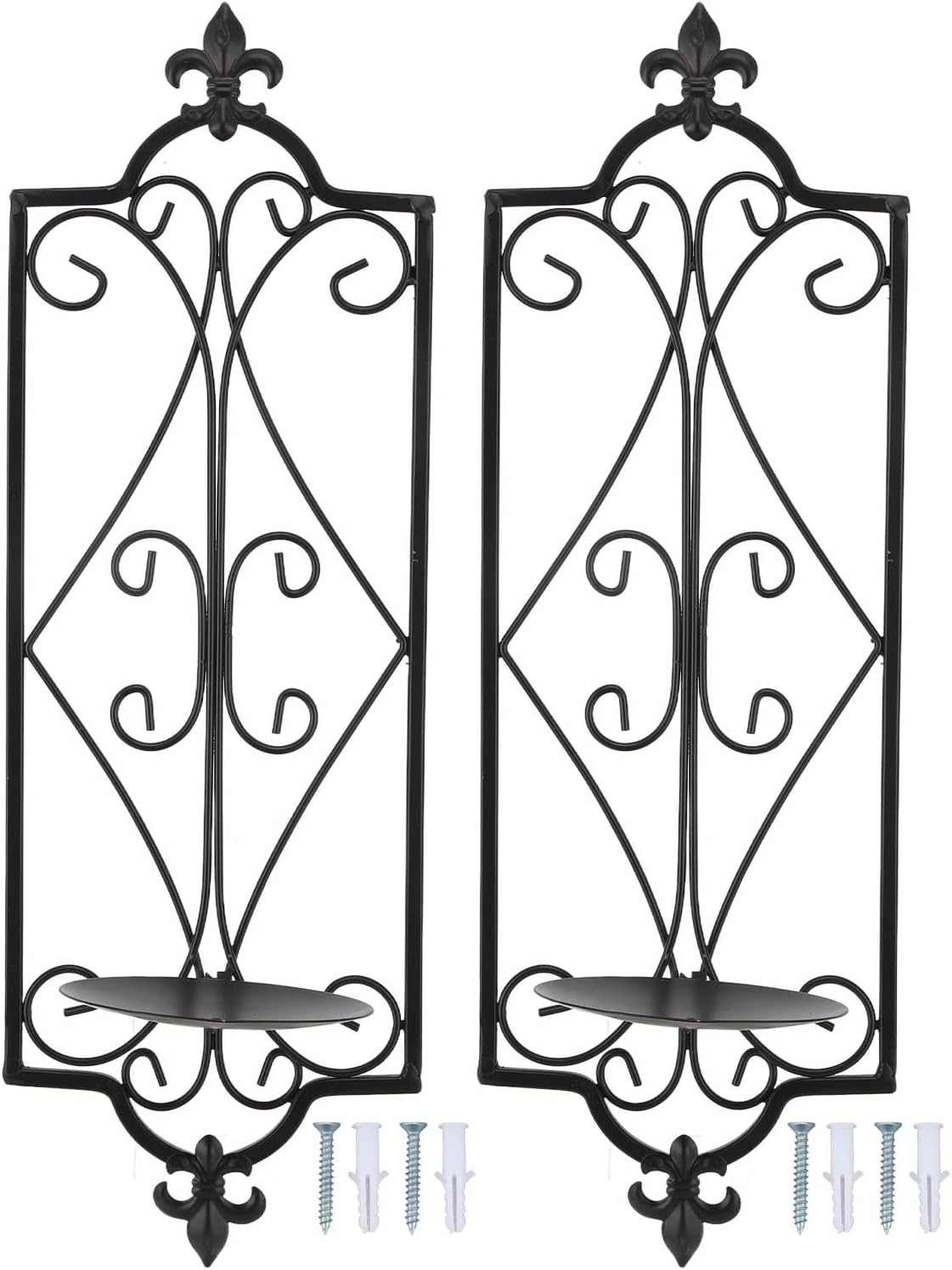 2Pcs Wall Sconce Candle Holder, Elegant Wall Decoration, and Strong Wall Sconce Candle Holder, for Bedroom, Bathroom, Dining Room image number 1