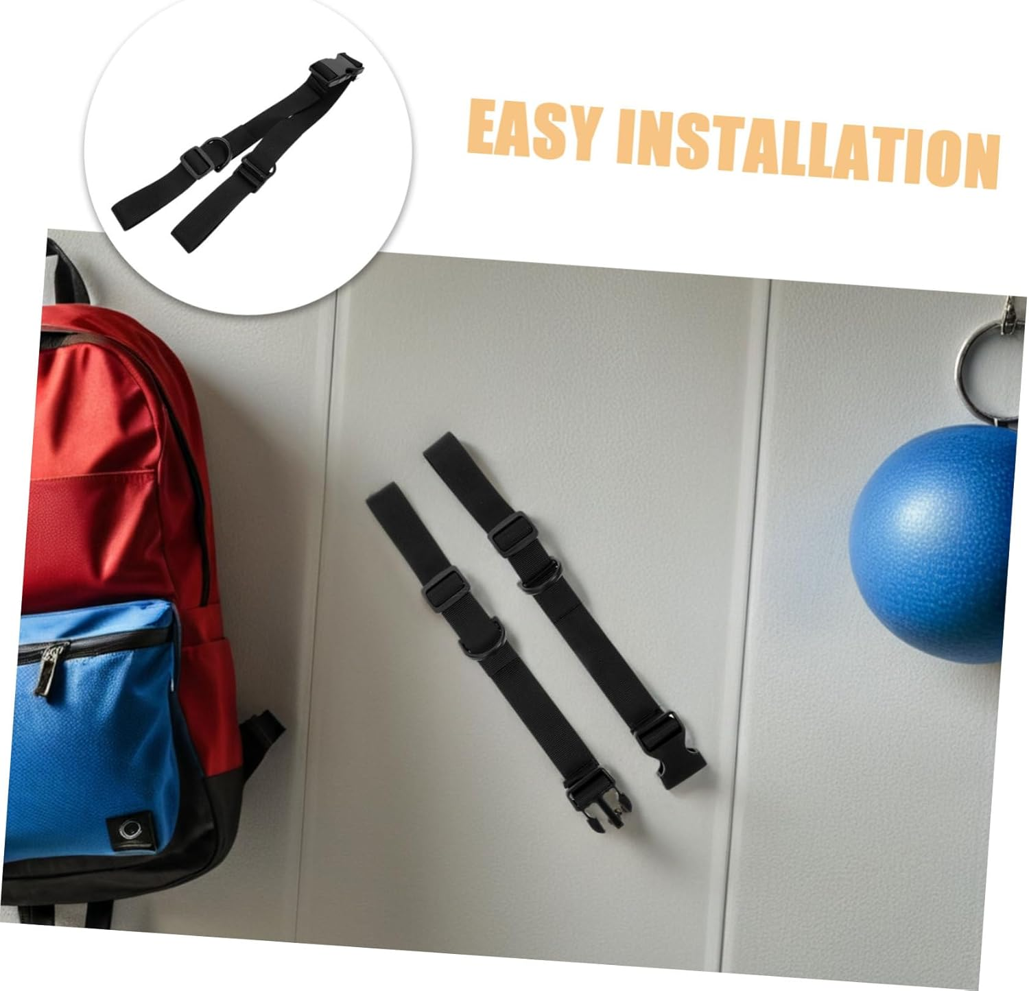 NULYLU 5Pcs Multi-Functional Goods Binding Straps with Quick Release Buckles Adjustable Luggage Connector Ropes for Securing Suitcases Yoga Mats and Outdoor Gear Lightweight and Compact image number 2