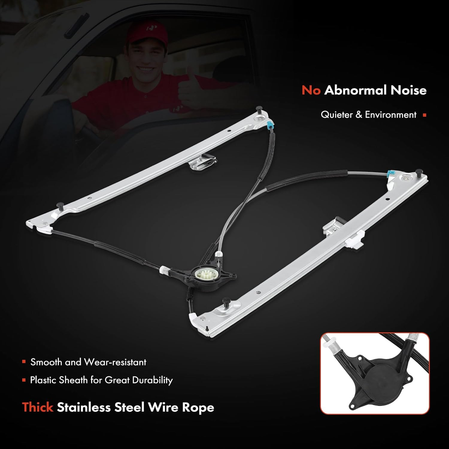 Frankberg Window Regulator Front Right Compatible with Viano/Vito/Mixto Box W639 MPV Bus Box 2003-2011 6397200146