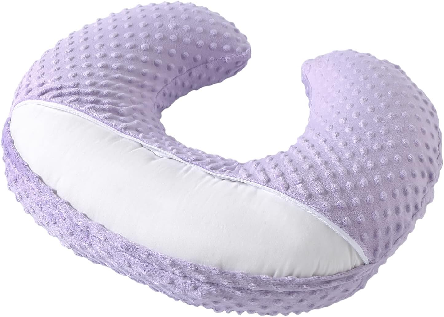 Nursing Pillow and Positioner with Cover for Breastfeeding and Bottle Feeding, Propping Baby, Tummy Time, Baby Sitting Support, Awake-Time Support (Orchid, 22" X 17.7" X 5.9") image number 3