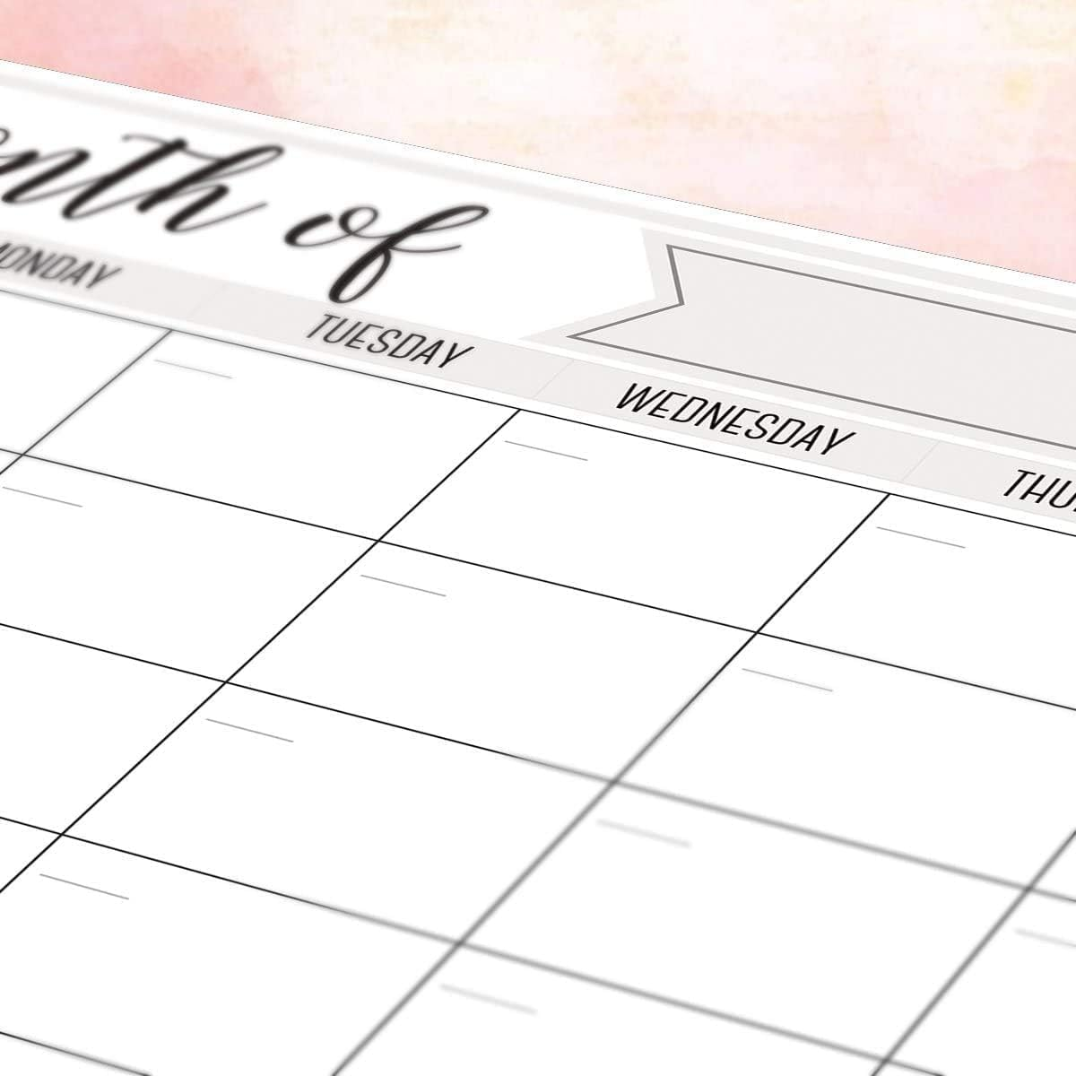 Magnetic Dry Erase Refrigerator Calendar, Large Calendar Whiteboard Monthly Planner - 2 Fine Tip Markers and Large Eraser- Planner White Board image number 2