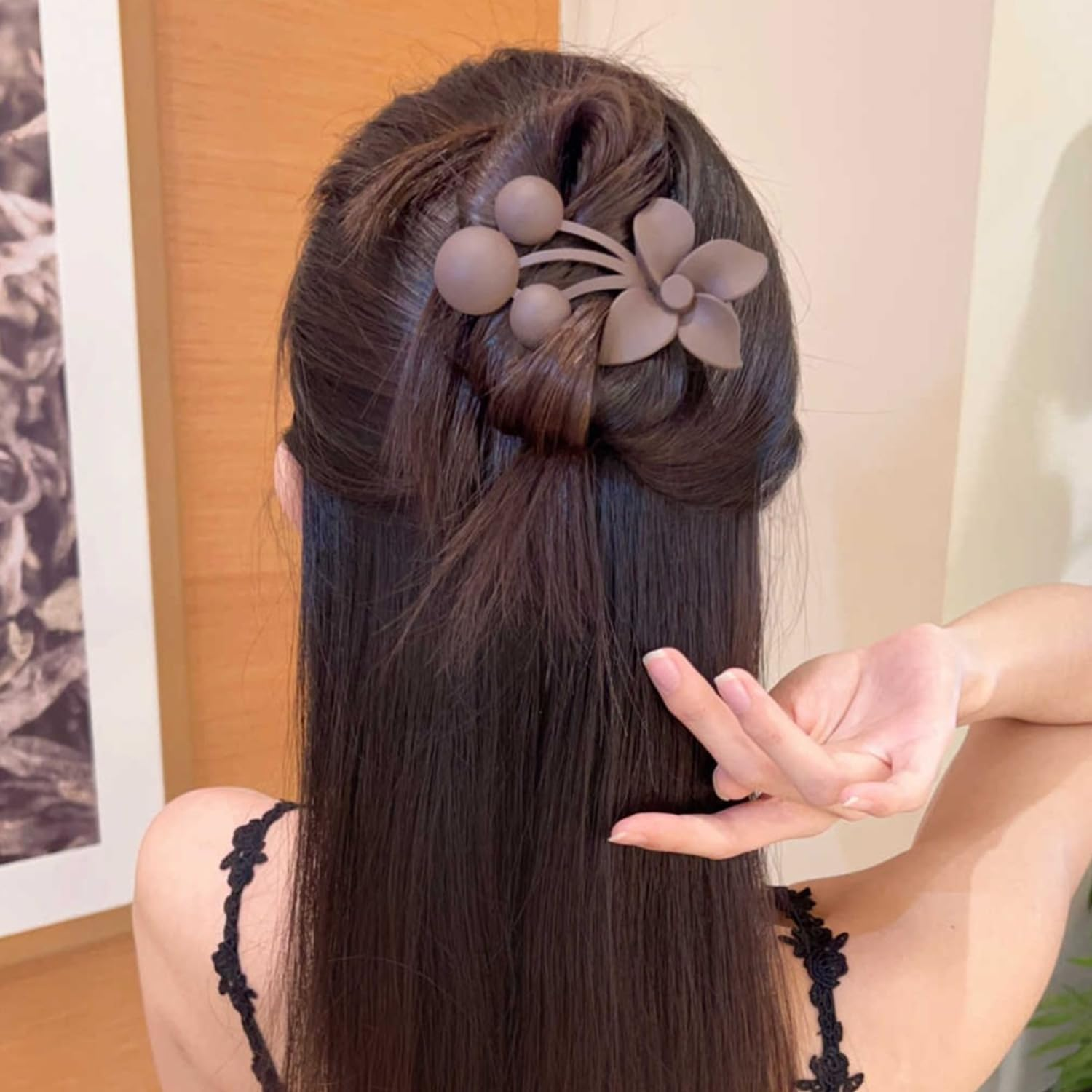 Pack of 7 Flower Hair Pins, Simple and Versatile Hairpin, Hair Accessories for Women, Hairstyle Decorations, Hairstyle Accessories