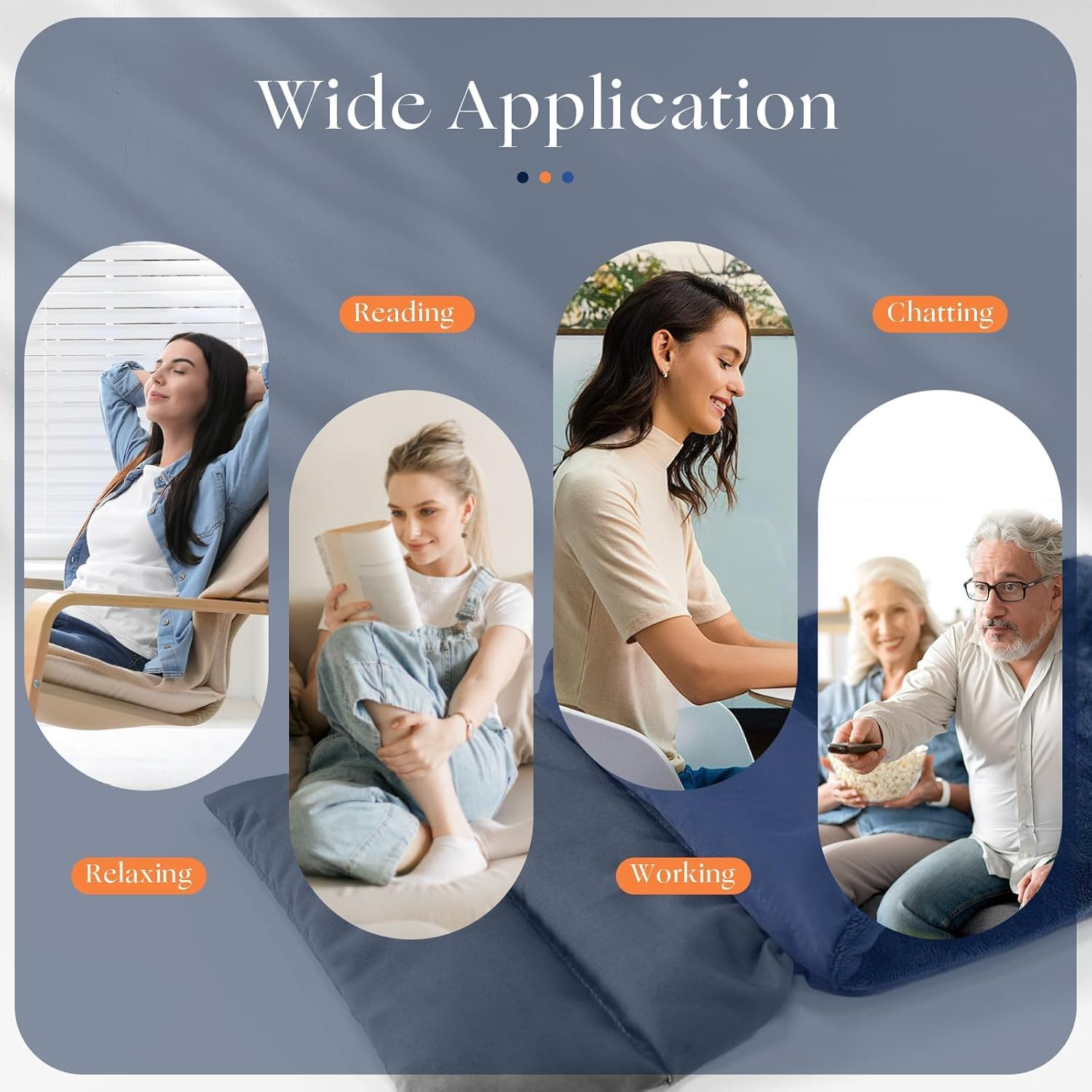 Uncn Heating Pad Microwavable with Washable Cover 34X18 Lavender Hot Packs for Pain Relief, Rice Bags for Heat Therapy with Moist Warm Compress, Microwave Heat Warm Pad, Hot Cold Aromatherapy Scented