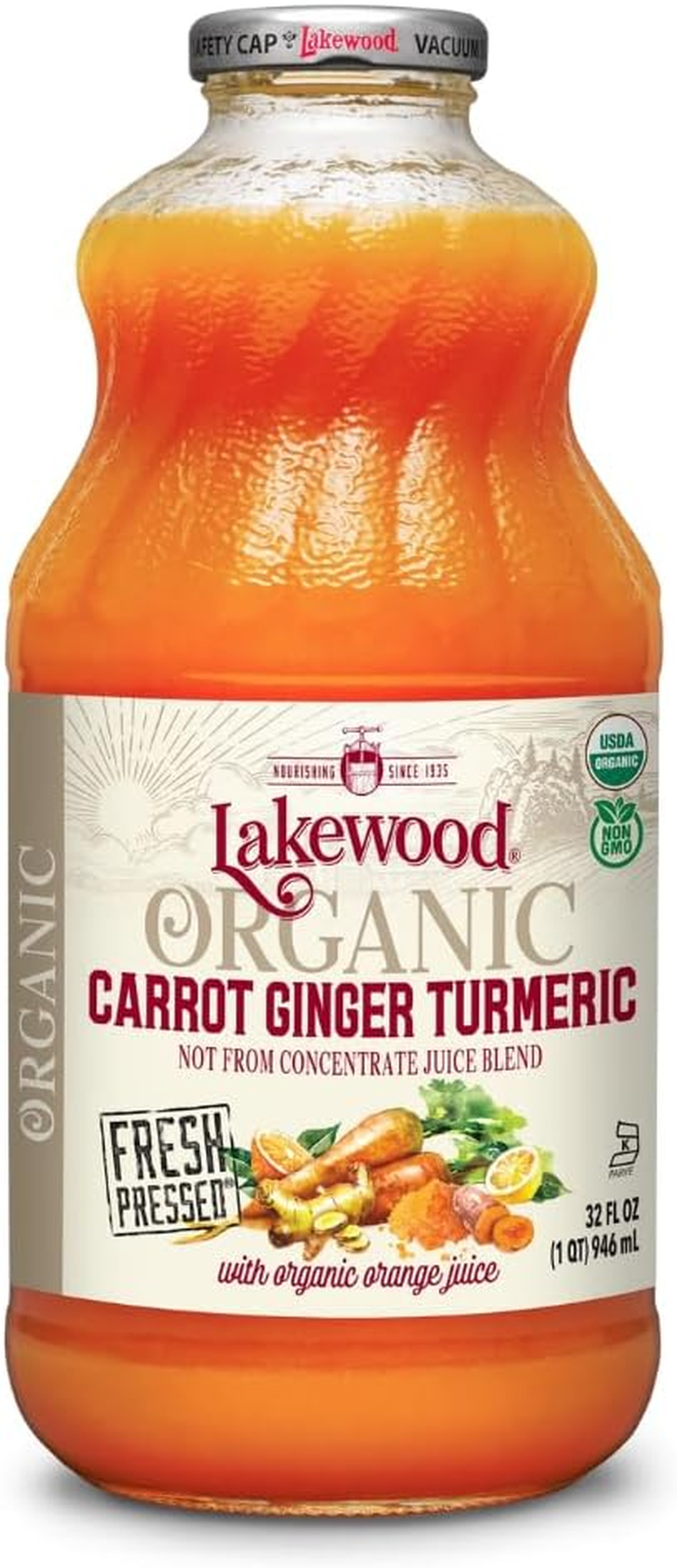 Lakewood Organic Pure Pomegranate Juice 946Ml image number 1
