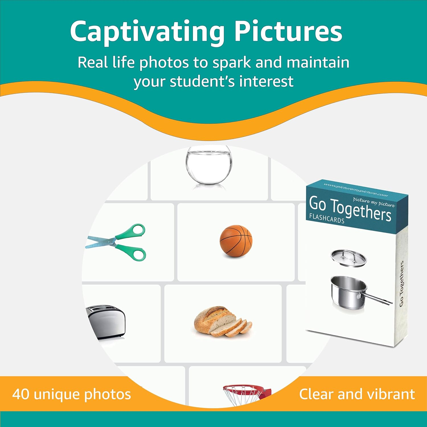 Go Together Flash Cards | 40 Matching Cards | Vocabulary Builder | Speech Therapy Materials for Adults and Children | Autism Learning Materials | ESL Classroom Teaching Materials | Aphasia Cards image number 1