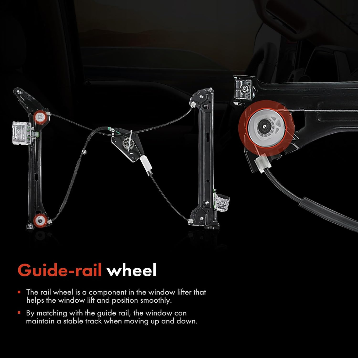Window Regulator without Motor Front Left Compatible with A5 8T3 Coupe All Engine 2-3 Doors 2007-2017 8T0837461 image number 5