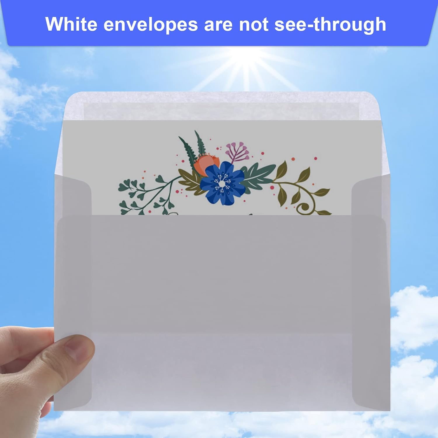 Joyberg Blank Cards and Envelopes 4X6, 30 Pack White Invitation Cardstock with 30 Pack Envelopes, Self-Seal Thank You Blank Greeting Cards and Envelopes, for All Occasions DIY, Print Custom image number 2