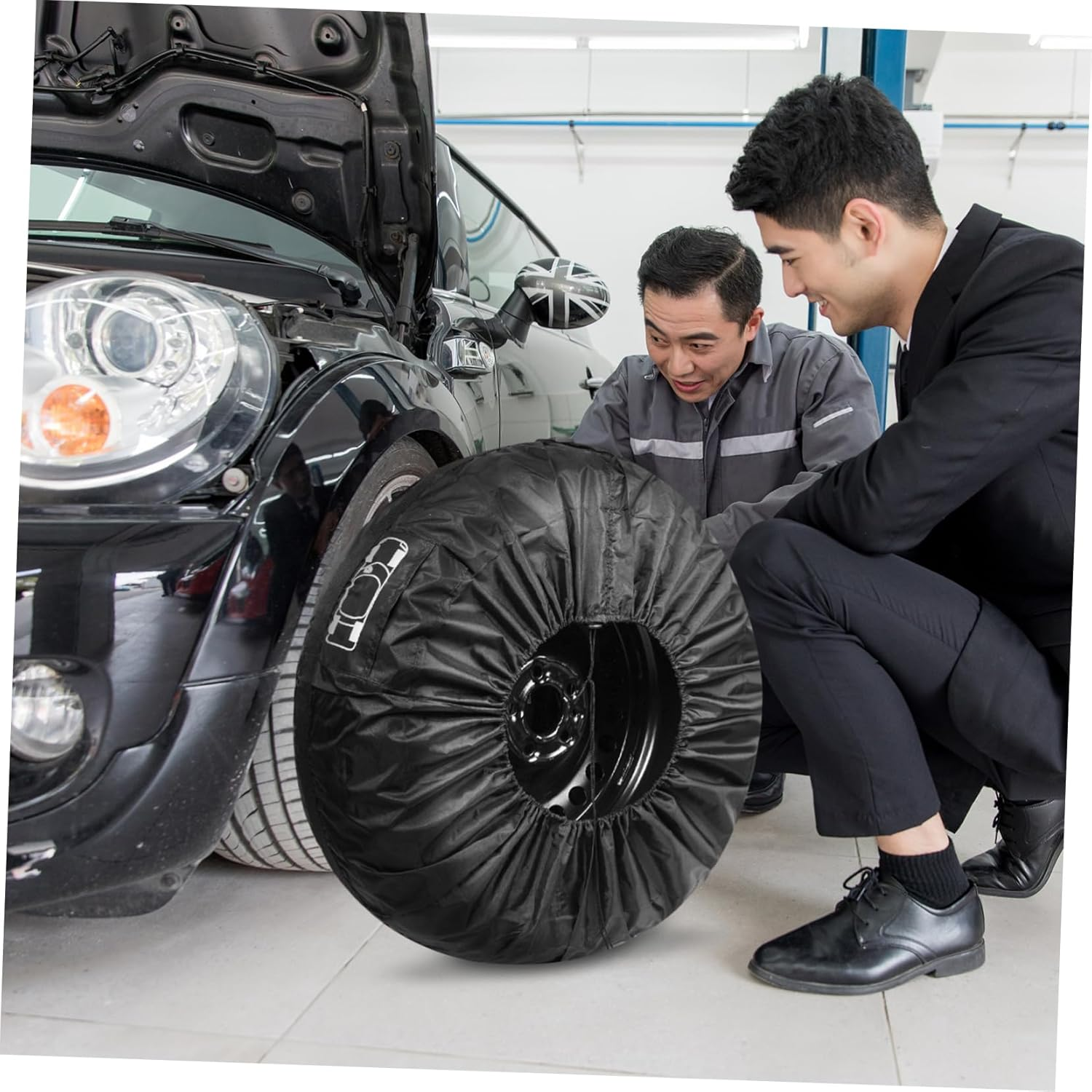 OSOLADY 4Pcs Spare Tire Cover Wheel Covers Uv Protection Sturdy Material for Cars Campers and Travel Trailers image number 4