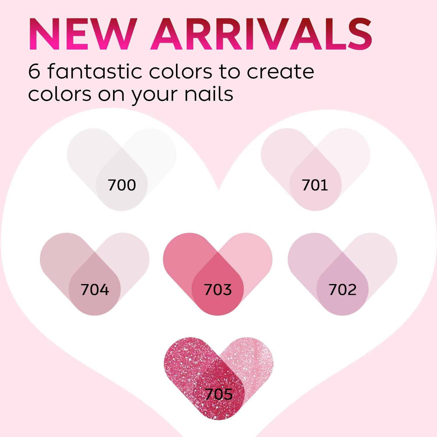 AIMEILI Gel Nail Polish 6 X 8Ml Set 63 - Set6-58 image number 2