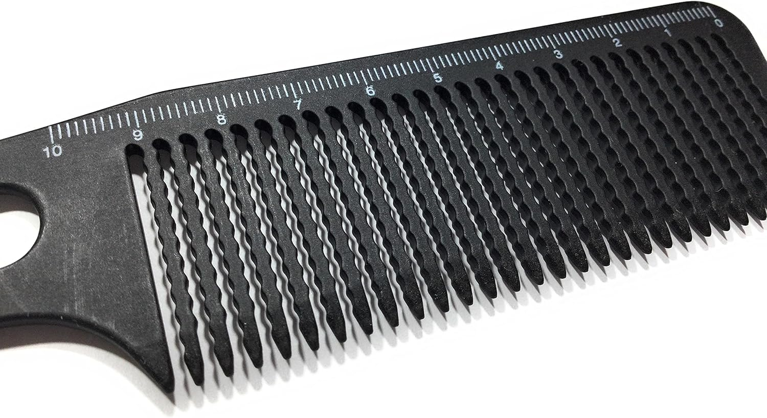HERCULES S&Auml;GEMANN - 7643M Hair Cutting Comb | 8.5 Inch Comb with Wavy Teeth Ideal for Cutting with Hair Trimmer | Clipper Comb with Handle | Colour: Black image number 1