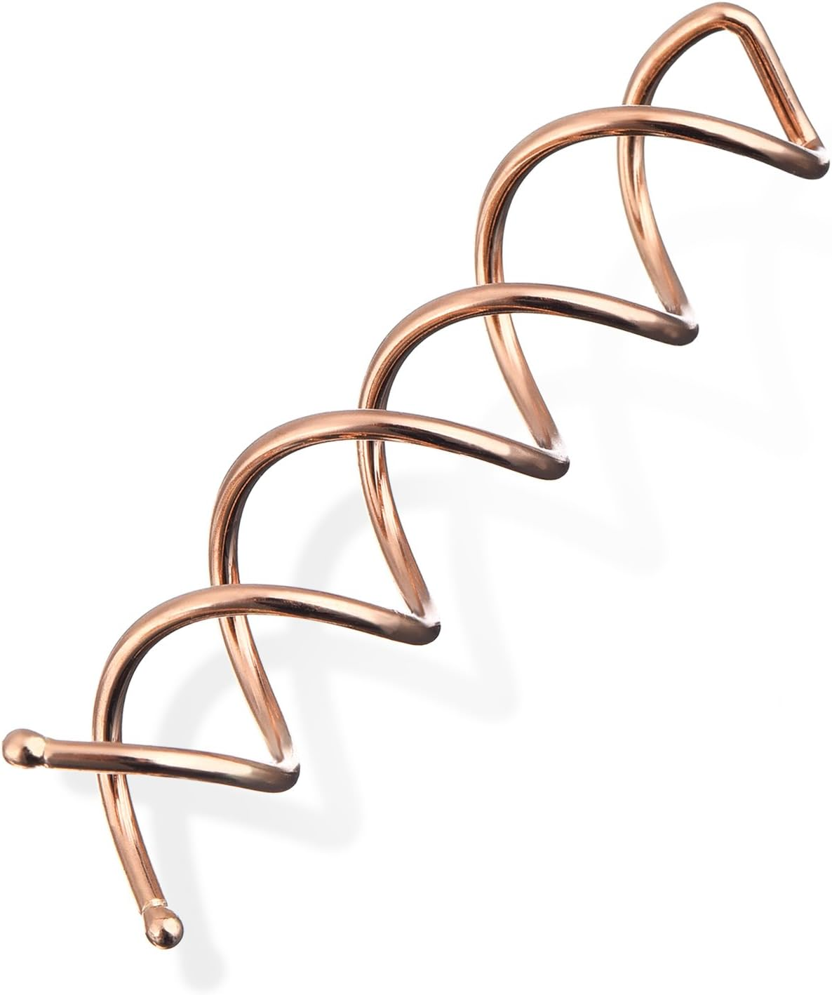 Spiral Hair Pin Spin Pin Spiral Hair Clip Spin Clip Bun Stick Pick for DIY Style 20 Pack (Rose Gold) image number 3