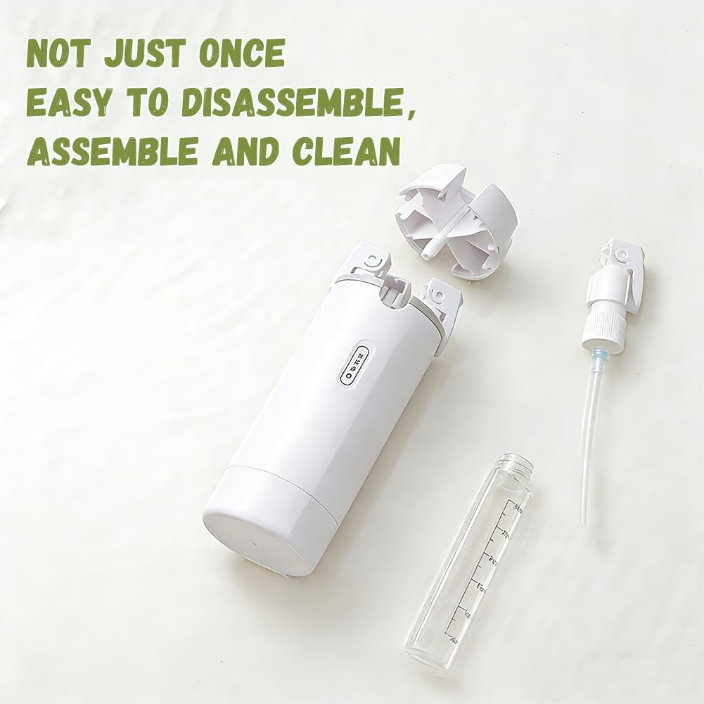 4 in 1 Travel Dispenser Bottle, Mini Shampoo Dispenser Portable Travel Bottle Set, Leak Proof Travel Size Containers, for Flights Gym Bag Weekends Away (Green) - Green image number 2