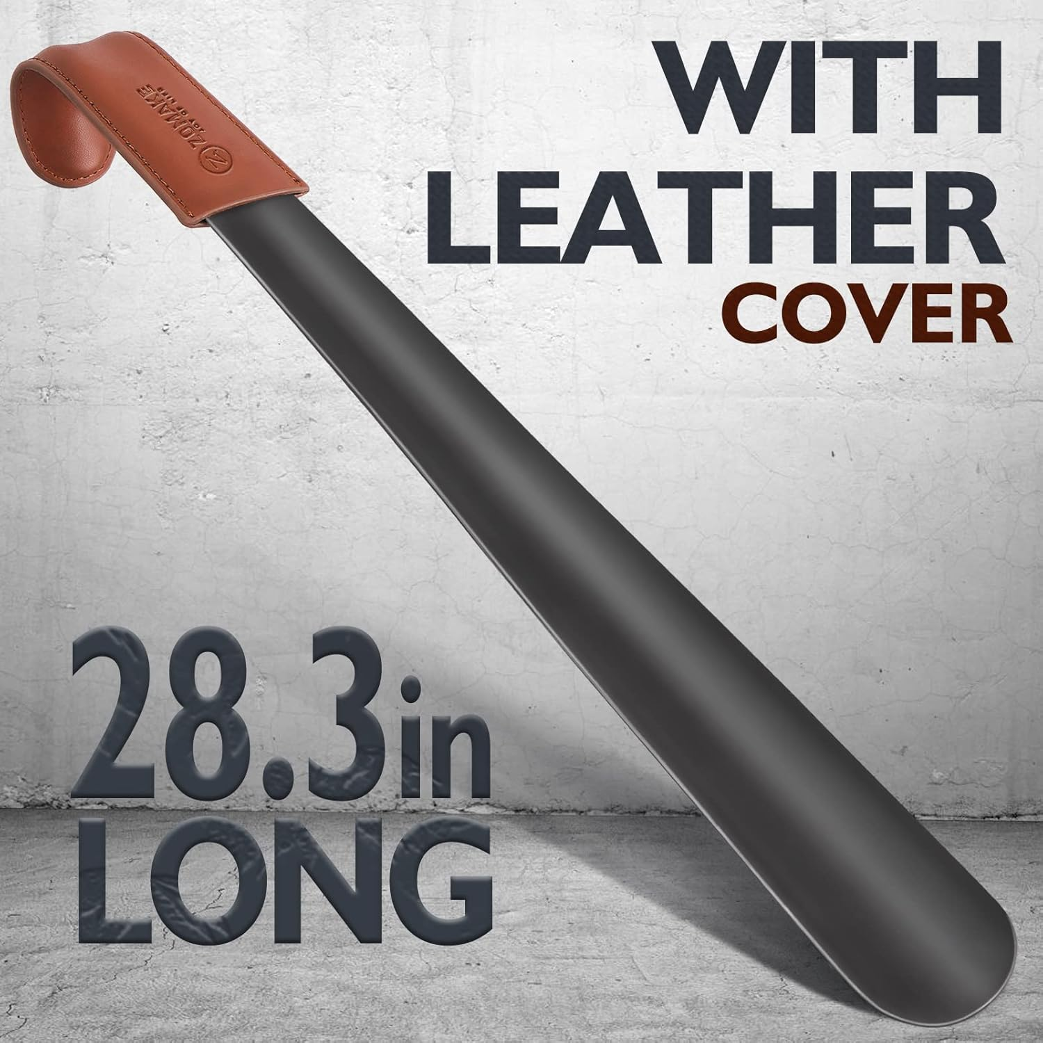 ZOMAKE Shoe Horn Long Handle 72/19CM with Travel Metal Shoehorn for Men Women Seniors image number 5