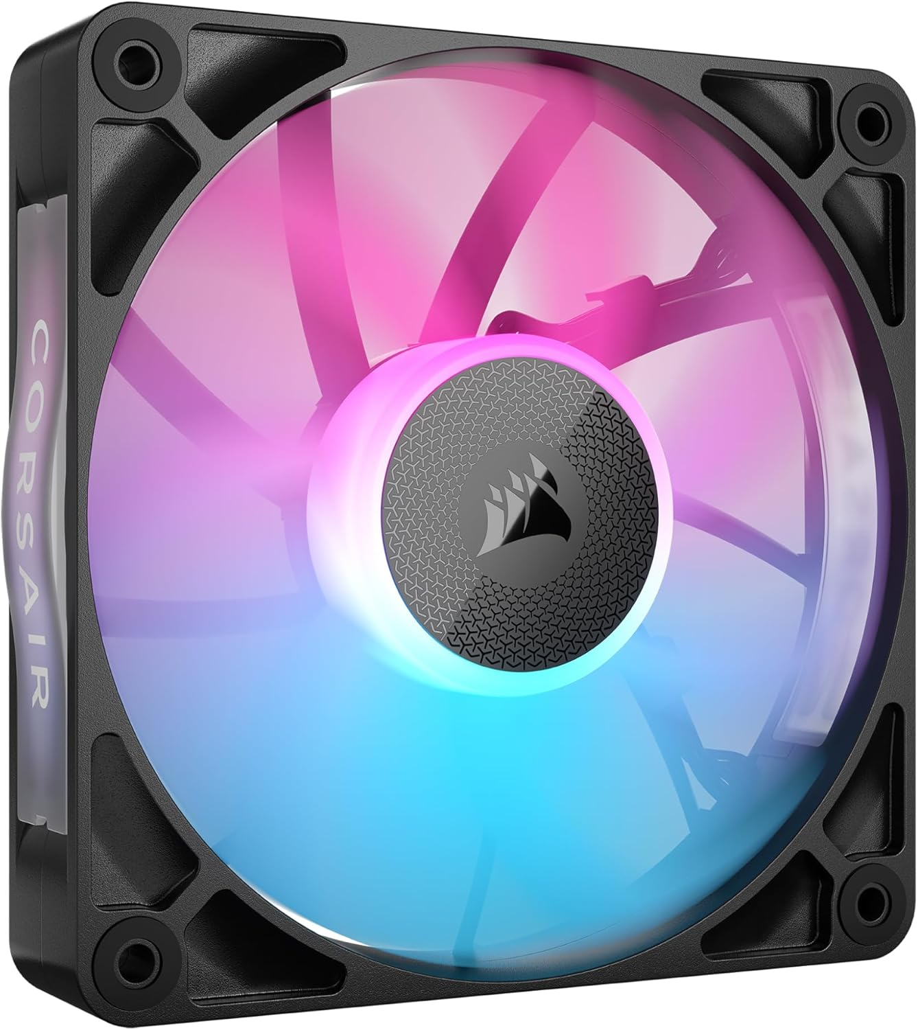 CORSAIR Icue Link RX120 RGB 120Mm PWM Fan - Magnetic Dome Bearing - Single Fan - Black