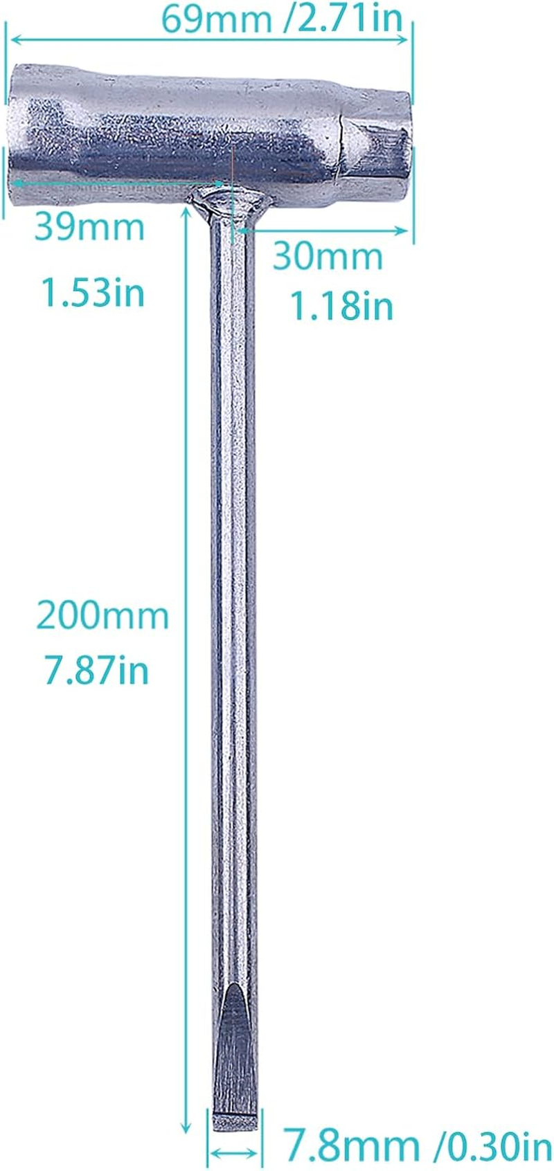 Atunee Piston Stop Clutch Flywheel Disassembly Tool with Chainsaw Scrench for Husqvarna Rancher 340 345 346 350 351 353 445 450 455 460 Chainsaw Replace 502541601 502 54 16-03 image number 4