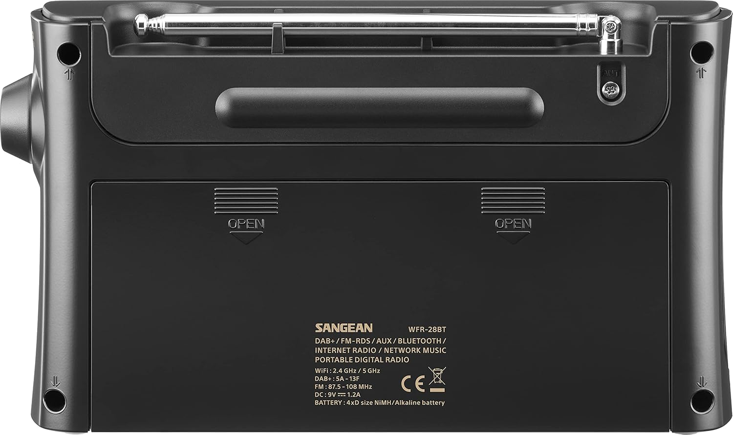 Sangean WFR-28BT Black image number 2