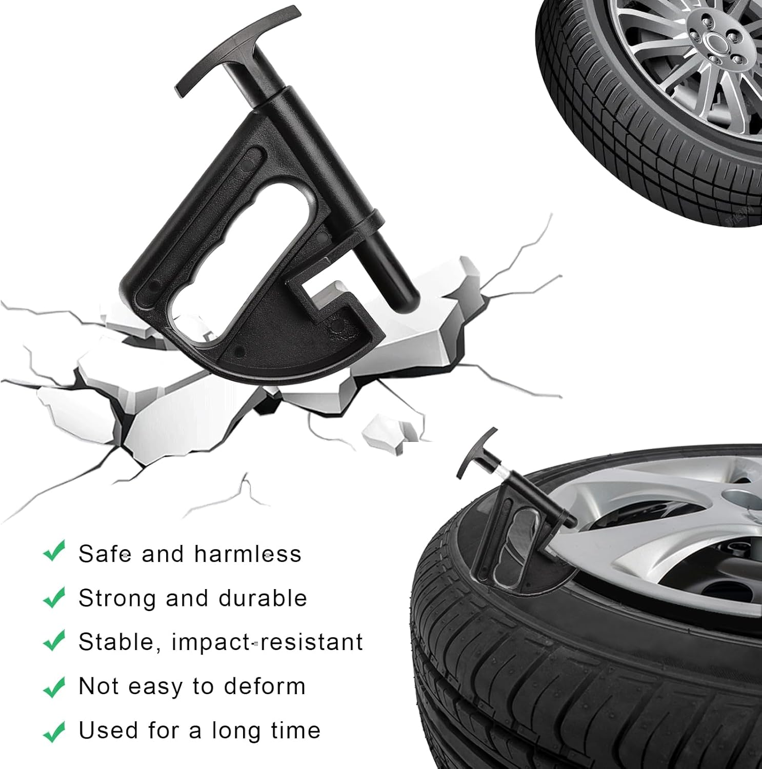 VBGURR Pack of 2 Tyre Bead Holders, Tyre Fitting Aid Tool, Tyre Bead Clamp & Bead Press for Tyre Changer, Tyre Mounting Aid Tyre Assembly Device for Most Rims image number 5