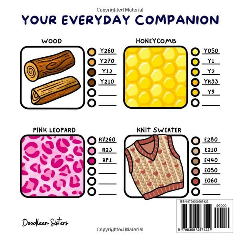 Your Ultimate Practice Coloring Workbook - a Coloring Book to Master Blending, Coloring Techniques, Shadows, Highlights, Moodboards and Patterns