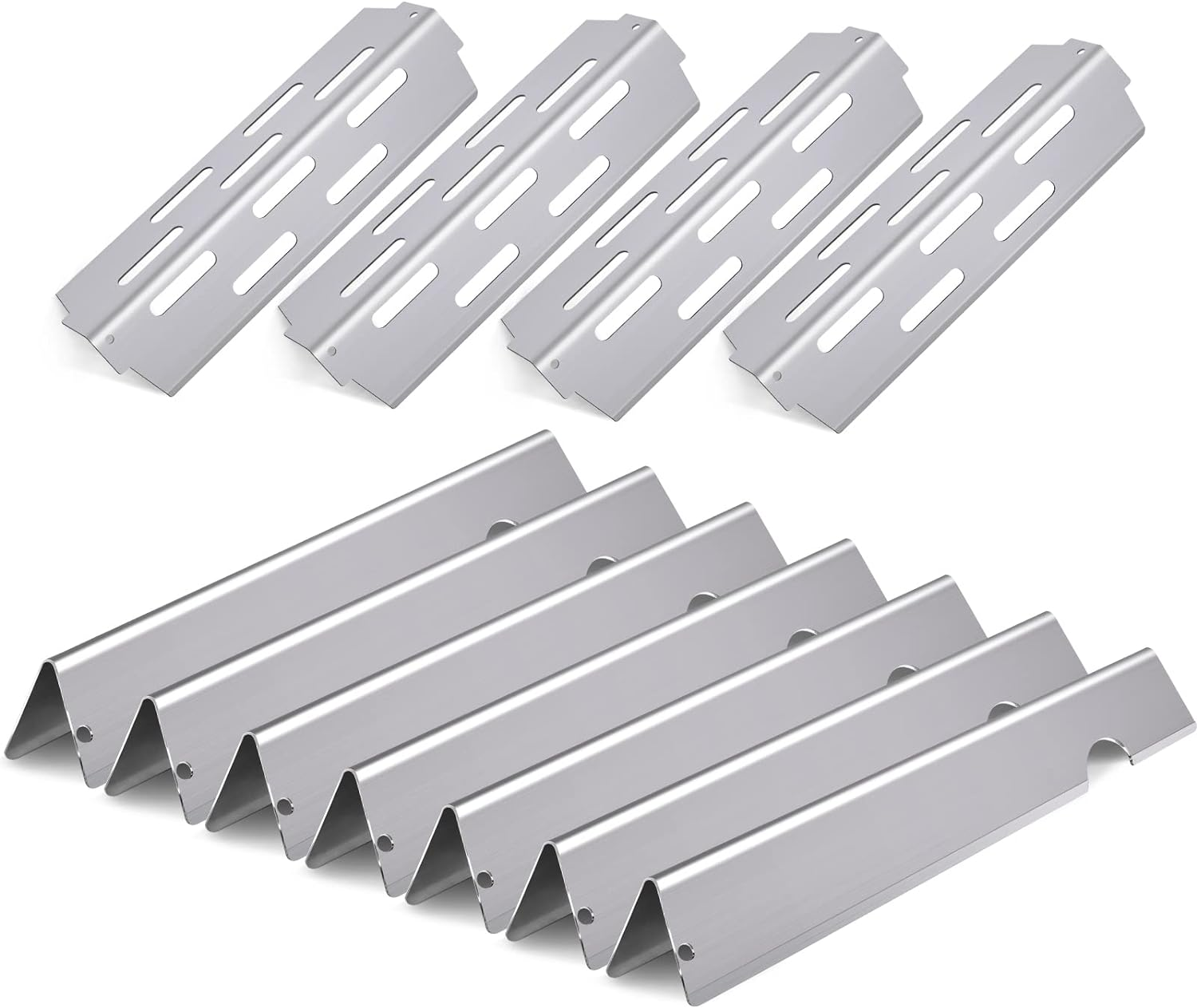 Grill Flavorizer Bars Heat Deflectors BBQ Gas Grill Replacement Parts for Weber 66041, 66033, 66796, Weber Genesis II E-410, S-410, Genesis II LX E-440, S-440, 17&rdquo; Stainless Steel Flavor Bars image number 2