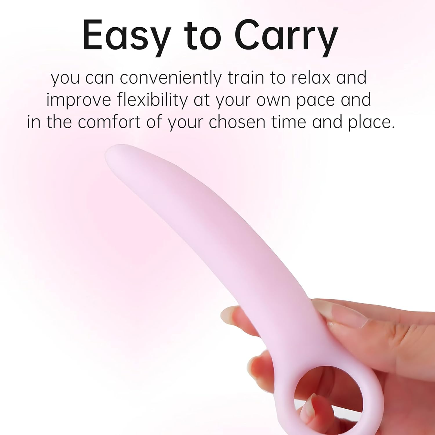 Silicone Dilator Kit for Women Vagina Plug Vagina Trainer Silicone Training Set Massage Pink Toy 5 Pieces Set