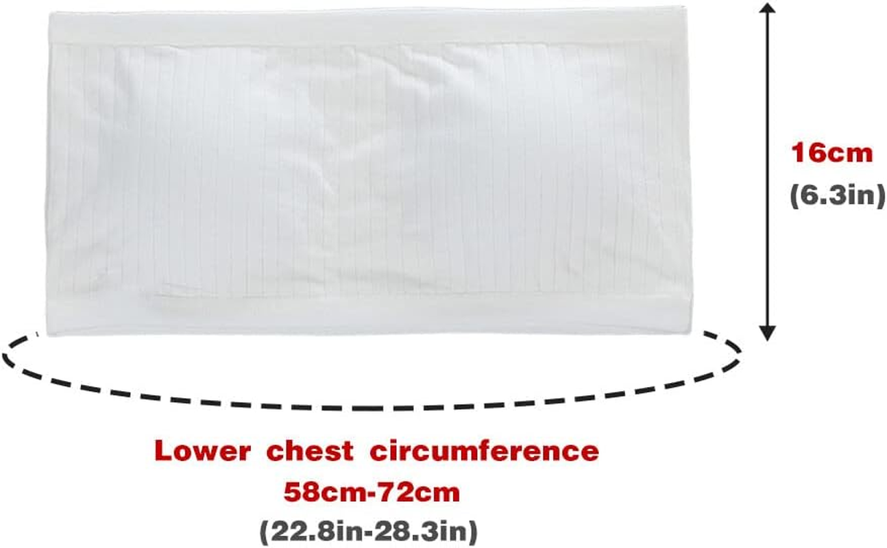 4 Pack Padded Bandeau for Girls - Breathable Cotton Bra Strapless Bralette Wireless Seamless Crop Tops with Removable Pads - Black image number 4