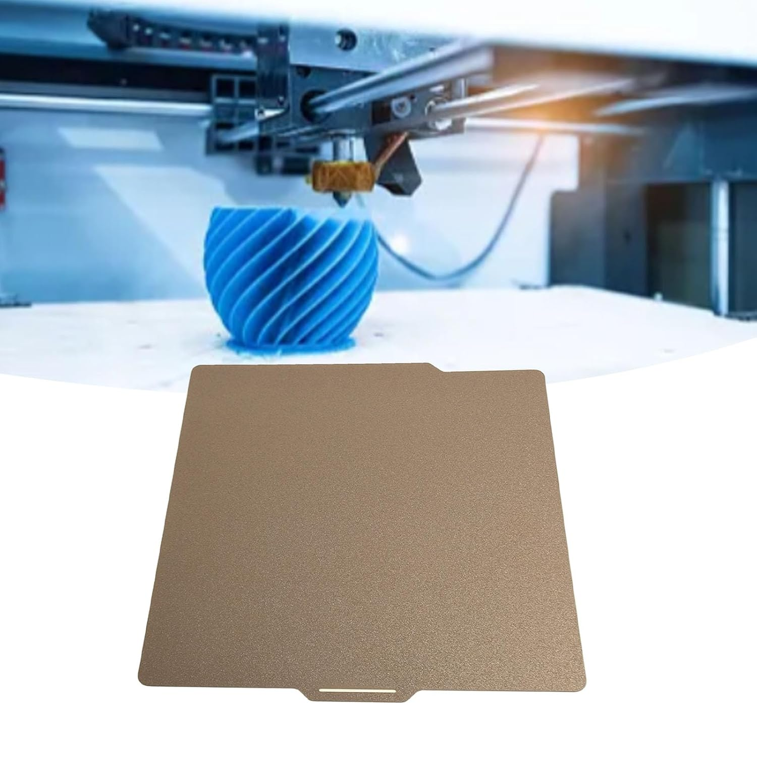 Double Sided Build Plate 257X257Mm Smoothly Carbon Fiber PEI Flexible Steel Plate for Bambu Lab P1P P1S X1C, PEI Double Sided Magnetic Heated Bed Smooth and Textured PEI Sheet image number 4