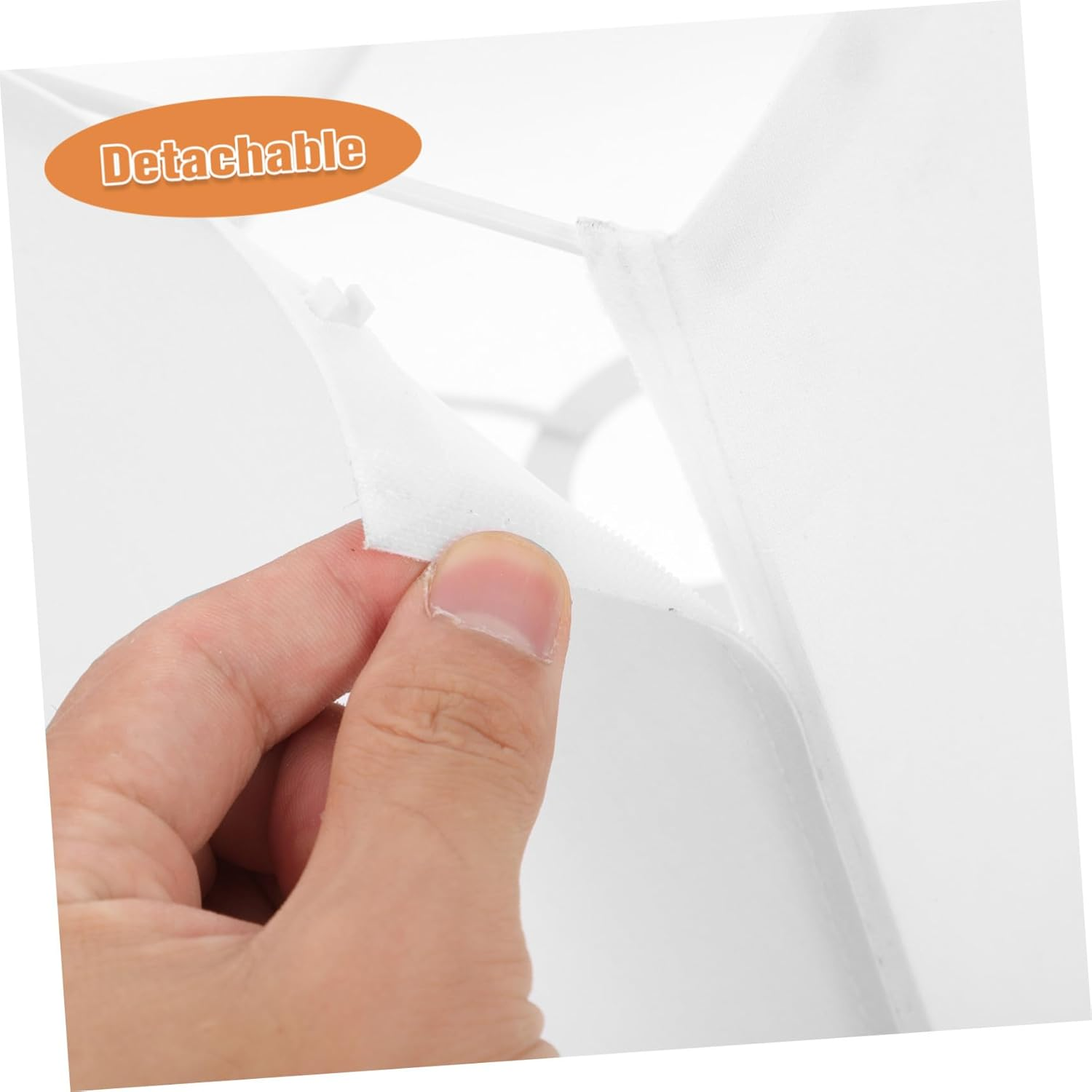 Toddmomy Vintage Fabric Lampshade White Trapezoidal Replacement Lampshade for Table Floor Lamp Robust Easy to Assemble Lamp Cover for Living Bedroom Versatile Light Decoration image number 1